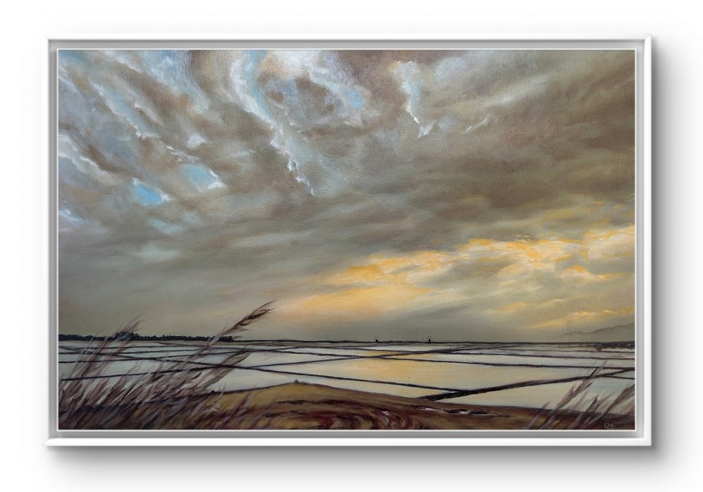 Salinen bei Trapani - 22 Dirk Fabian 2025 - Öl auf Leinwand 40 x 60 cm